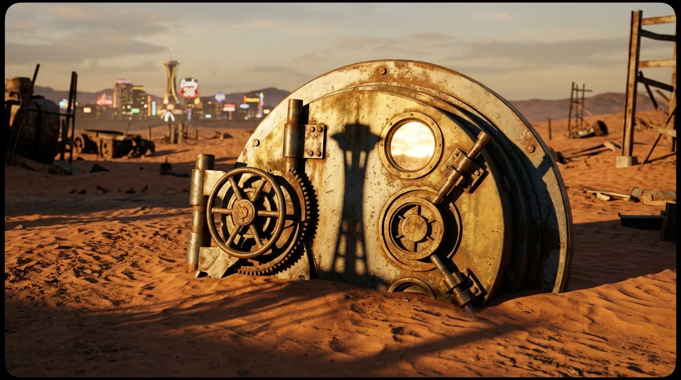 Hank's Power Armor Jets Him to New Vegas