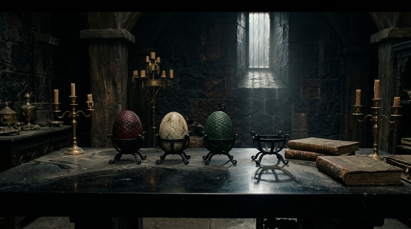 Rhaena's Four Eggs Become Daenerys's Three