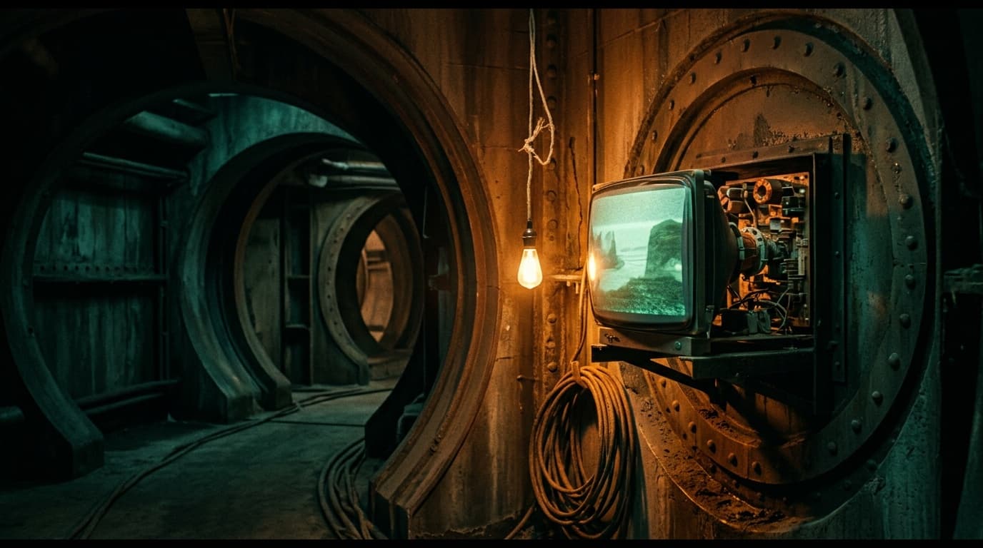 Silo Screens Briefly Revealed a Green Outside