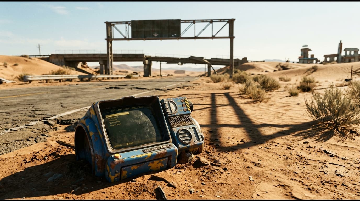 What is happening to Lucy as she travels the wasteland?